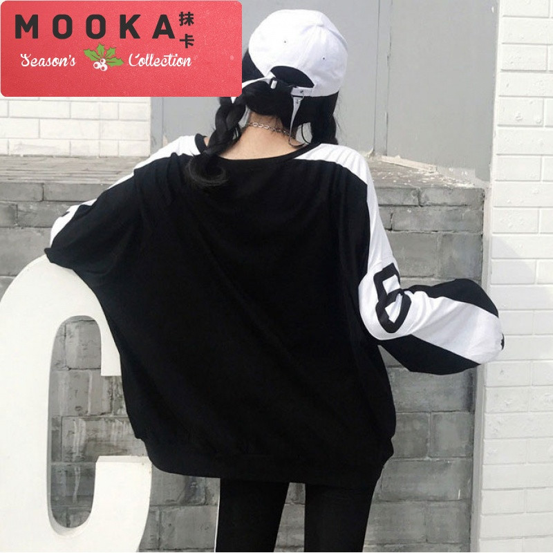 抹卡潮流秋冬新款韩版宽松字母长袖圆领卫衣上