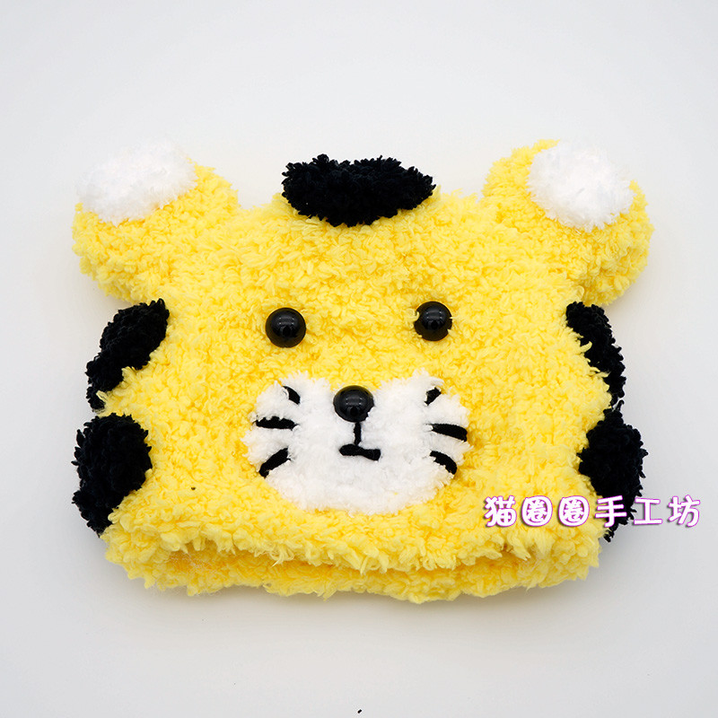 110新款婴儿卡通帽子毛线围巾手工diy编织绒绒