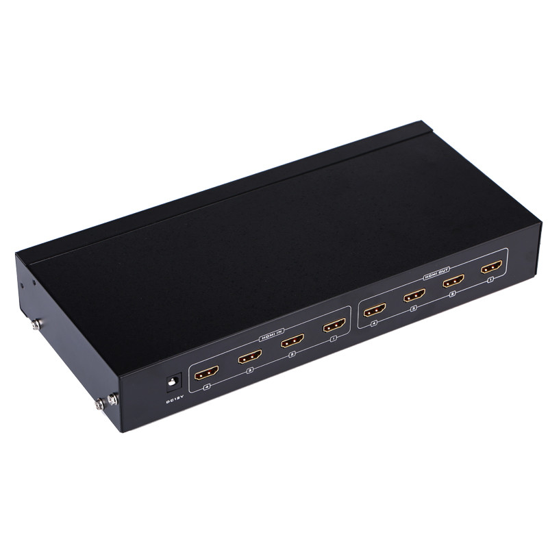 迈拓维矩MT-HD414 4进4出遥控HDMI高清矩阵切换器分配器 支持串口协议