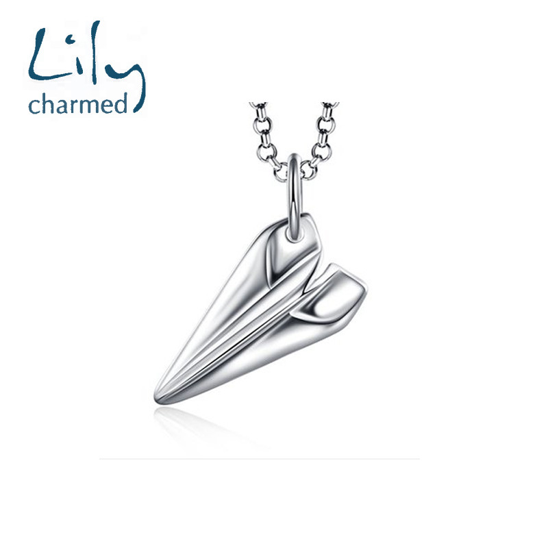 Lily Charmed 英国设计师品牌 自由生活纸飞机项链 纯手工打造 通用 女士项链 锁骨链 925银 银色