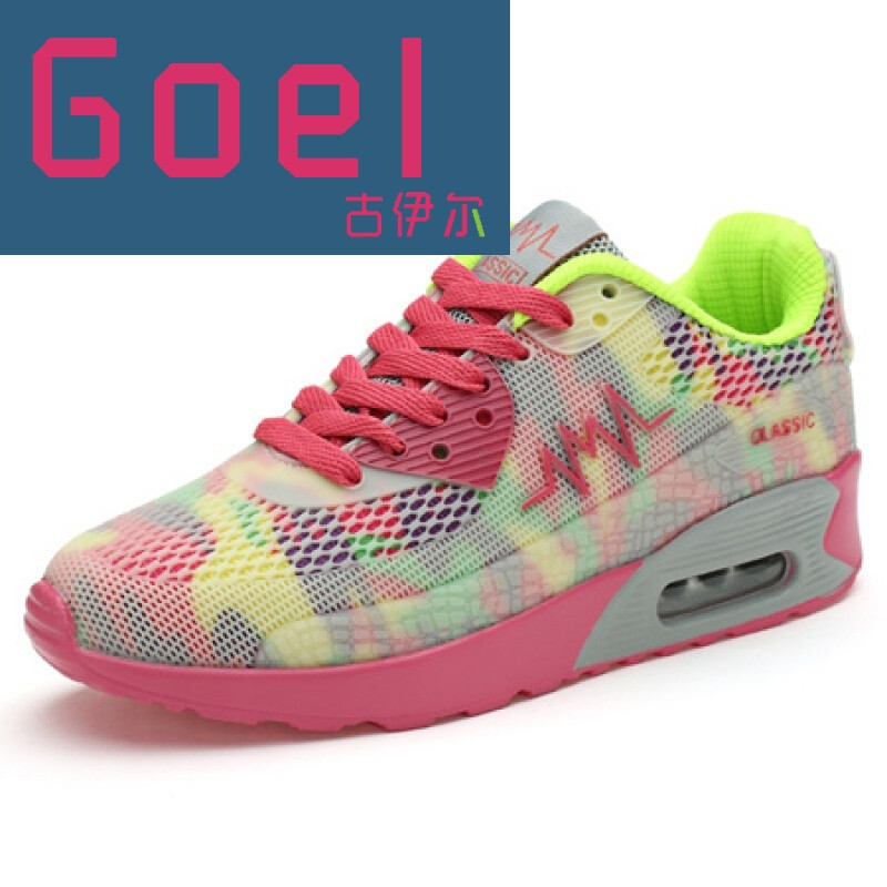 古伊尔轻奢品牌秋季气垫鞋女学生厚底运动鞋跑