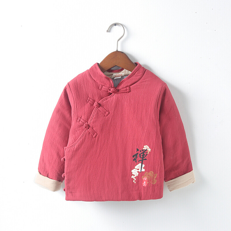 儿童中国风唐装棉衣童装男宝宝加厚衣服小女童