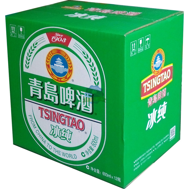 青岛啤酒 tsingtao 冰纯 冰醇啤酒600ml*12瓶/箱高清实拍图