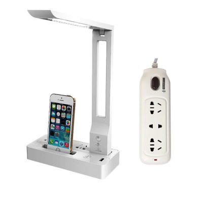 海锚插座 USB插排 led充电台灯 手机座充zt-01