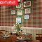 苏格兰格子墙纸复古美式乡村壁纸卧室客厅餐厅背景红色条纹112-4仅墙纸 蓝色条纹112-3
