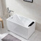 卫生家用无缝浴缸洗澡盆简装个性磨砂环保浴室简约环保水浴靠墙简