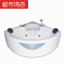 三角形扇形浴缸亚克力独立式双人冲浪按摩恒温加热浴盆1.1-1.6米 &asymp1.6M (不带玻璃)A款式空缸配置