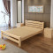 硕木居 床实木双人单人木板简易经济型出租房特价1.8现代简约1.5米1.2m全 1*2-40厘米高带床垫