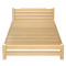 硕木居 床实木双人单人木板简易经济型出租房特价1.8现代简约1.5米1.2m全 1.2*2-30厘米高