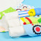 3条装婴儿宝宝纯棉吸汗巾中大童幼儿园垫背巾隔汗巾0-1-3-4-6岁 中号适合0-4岁大号适合4-10岁 6层中号森林系列组合