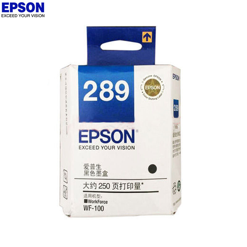 爱普生（EPSON） T289黑色打印机墨盒 适用WF-100打印机