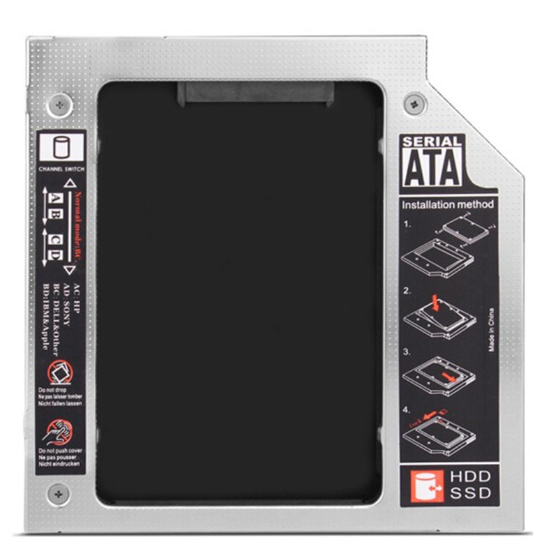 笔记本光驱位硬盘托架 机械 SSD 固态光驱支架 12.7mm光驱位厚度