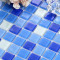 水晶泳池马赛克瓷砖厨房墙贴浴室游泳池卫生间防滑耐磨马赛克墙贴 30×30 特色棕色绿叶手绘