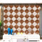 时尚潮流仿瓷砖大理石客厅背景墙壁纸3D防水可擦洗PVC环保墙纸 深灰色168153