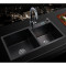 纳米304不锈钢水槽加厚手工盆双槽黑色洗菜碗盆洗菜池新款 纳米黑8245【A套餐】
