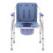 坐便椅坐便凳子孕妇老人病人坐便器可折叠厕所大便椅移动马桶加厚乳白色804-4 默认尺寸 白色塑料坐垫白色