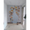欧式3d立体墙纸玄关花瓶客厅走廊背景墙壁纸过道竖版大型壁画_2 无缝油画布/每平米