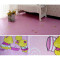 铺地地板革pvc石塑地板卧室家用加厚耐磨防水防滑环保地板纸地贴 默认尺寸 桔色橘黄卡通加厚