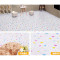 铺地地板革pvc石塑地板卧室家用加厚耐磨防水防滑环保地板纸地贴 默认尺寸 米白色白木纹加厚