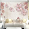 无缝3D大型壁画定制珠宝电视背景墙沙客厅床头壁纸墙布墙纸花朵 无缝宣绒布（整张）