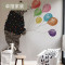 气球儿童房无纺布墙纸餐厅玄关北欧壁纸客厅定制无缝墙布壁画 韩式无缝草编纹