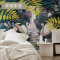 北欧风格壁纸艺术墙纸定制无缝墙布卧客厅电视背景墙壁画壁布 欧式无缝丝绸布