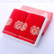 洁丽雅 纯棉毛巾+童巾3件套礼盒套装 三条装礼盒 商务送礼 均码 6723大红毛巾礼盒