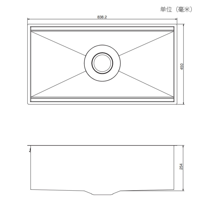 科勒(KOHLER)厨盆水槽龙头套装 普利菲单槽台下厨盆家用厨房304不锈钢手工水槽单槽洗菜盆套餐K-5540 普利菲单槽5540T-S-NA