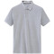 富贵鸟（FUGUINIAO）透气Polo衫纯色经典款商务休闲短袖T恤P001 2XL 灰色