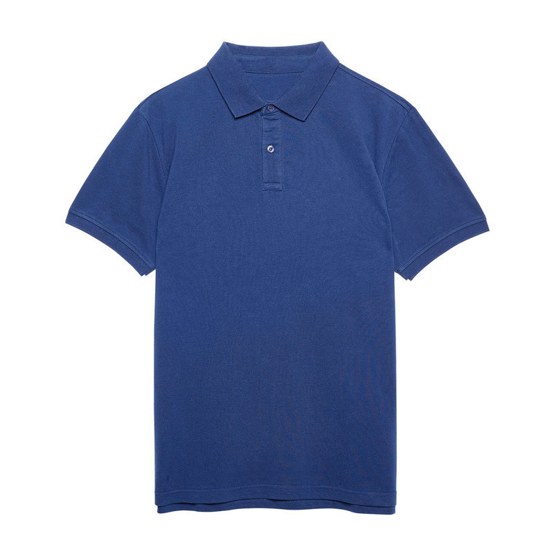 富贵鸟（FUGUINIAO）透气Polo衫纯色经典款商务休闲短袖T恤P001 3XL 宝蓝色