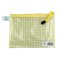 三木(SUNWOOD)文件袋 PVC网格拉链袋系列 文件袋资料袋防水混色多规格可选 10个装C4525/245*185mm