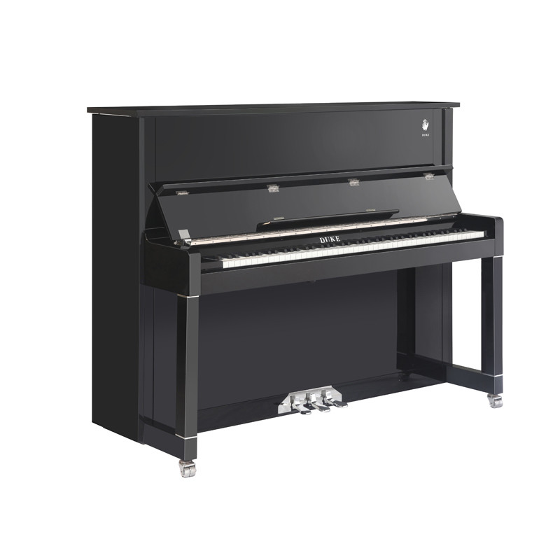 公爵钢琴W23 中级钢琴 家庭教学院校采购 123cm立式黑色亮光 黑色