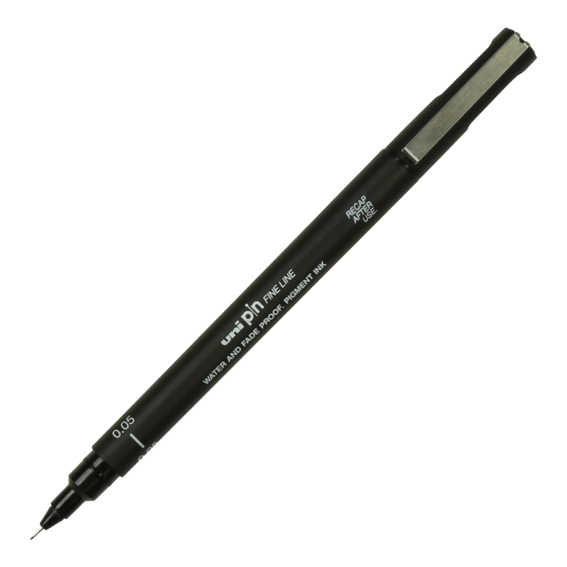 正品三菱绘图针管笔 防水性漫画设计绘图笔描图勾线笔 0.5(0.45mm)蓝色