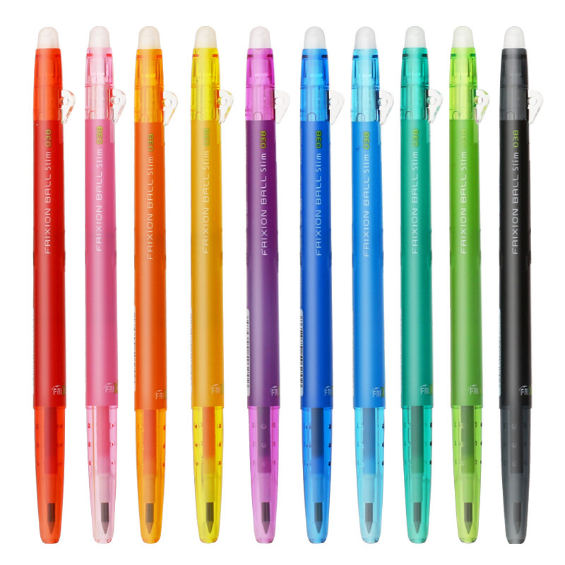 百乐（PILOT）按动可擦笔LFBS-18UF 彩色中性笔办公学生水笔0.38mm多色可选可擦笔