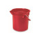 乐柏美 Rubbermaid FG296300RED 圆形Brute清洁桶，9.5L，红色
