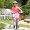 喜德盛单车 喜德盛自行车 12寸14寸16寸儿童自行车3-7岁女童车铝合金车架辅助轮单车 小天使 粉色14寸（适合身高0.9-1.1米)