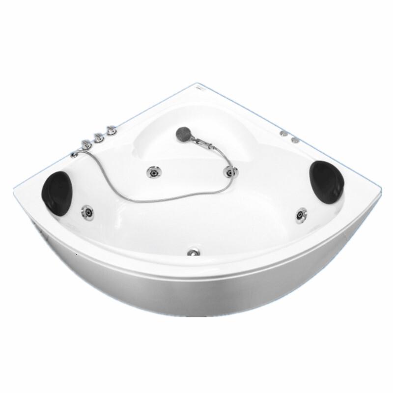 亚克力浴缸按摩冲浪浴缸三角形独立式浴缸双人浴缸扇形浴缸_1 ≈1.5M 冲浪恒温配置(圆形电脑板)