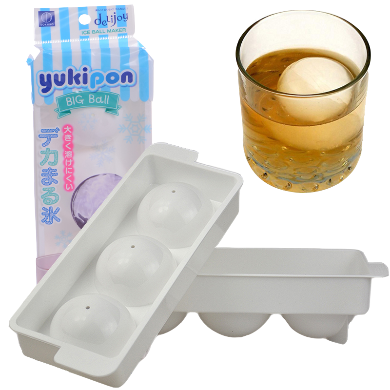 KOKUBO 日本原装进口冰格 制冰格 制冰模具 冰盒子 3格大球形