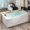 浴缸家用亚克力独立式冲浪按摩浴缸浴池普通小浴缸 左裙空缸 &asymp1.6M