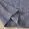 秋冬女式山羊绒衫纯色圆领条纹常规款羊绒衫加厚针织毛衣 M 藏青