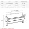 太空铝浴室置物架壁挂卫生间置物架毛巾架浴巾架收纳层架_5_9 长度400mm