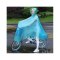 自行车雨衣女成人单人电动车男单车骑车学生骑行雨披创意简约家居家晴雨用具_1 可拆卸双帽檐-雪花蓝