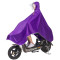 雨披电动车单人雨衣头盔式面罩加大加厚电瓶车自行车摩托车男女款_8 摩托车-双帽-藏青