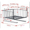 橱柜隔板下挂篮厨房整理置物架衣柜收纳下挂篮桌面下抽屉挂篮层架（请先与客服确认再） 白色款