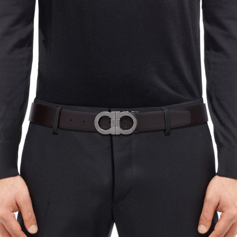 Ferragamo菲拉格慕男士时尚板扣腰带黑色105CM 679694 0662895 默认颜色 默认尺寸