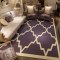 地毯客厅现代简约家用沙茶几垫几何北欧长方形美式定制可水洗_4_7 80*160厘米床边毯 JH-13