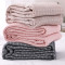 日本纯棉夏季毛巾被薄款空被全棉纱布被午睡毯床尾毯灰色网格_5 200cmx230cm 灰色网格