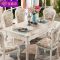 欧式餐桌椅组合大理石简欧实木现代简约小户型长方形家用饭歺桌子_771_800 1.2米单桌子