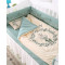 龙之涵 婴儿床上用品 婴儿床围套件十件套 纯棉新生儿宝宝被子双被芯 亲子乐园65*120cm