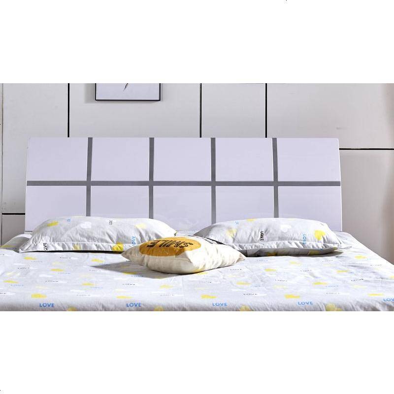 床头板简约现代床头靠背板双人床头1.5米1.8米经济型白色烤漆韩式 1500mm*2000mm_板式-702